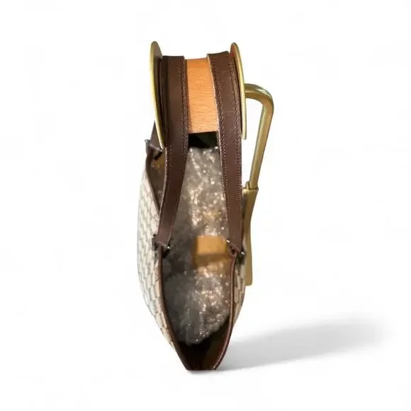 Auth Gucci GG Beige Canvas Leather 31243 Tote Bag - Picture 6 of 16